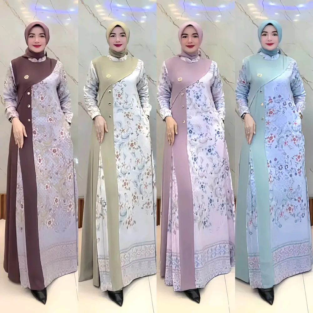 sabiya dress vol 2 gamis zahra terbaru simple dan elegan Muslim  Wanita
