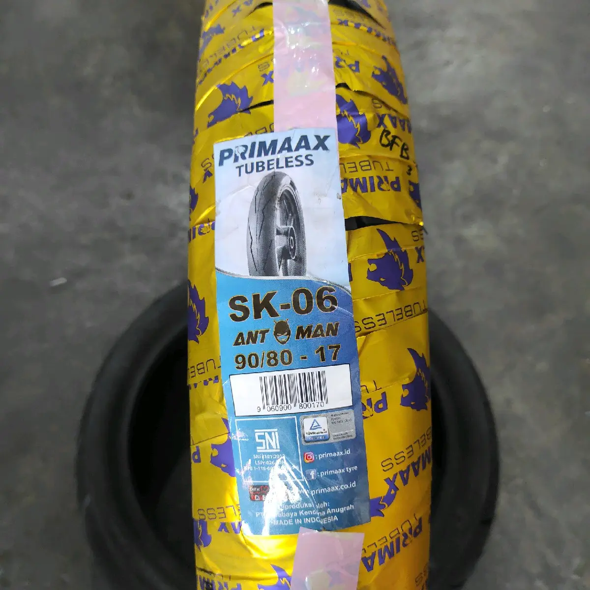 BAN PRIMAAX SK06 ANTMAN 90/80-17 TUBELESS copy pirelli viral murah