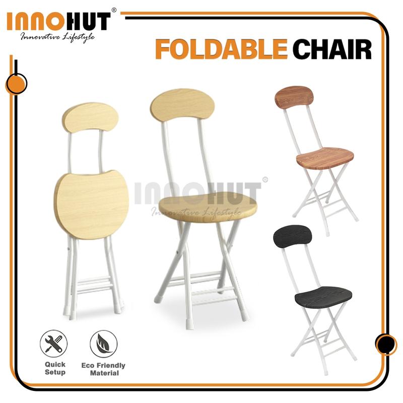 Innohut Foldable Chair Kerusi Berlipat Stool Backrest Stool Portable ...