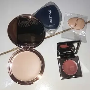 PRETTYME BUNDLING !! Foundy Balm & Velvet Blush Perfect Duo Complete Base & Blush Makeup Set Daily Glow Natural Flush Flawless Glow Complexion Set