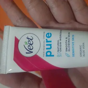 Veet Pure Formula Aloe Vera Extract (1 pcs) - Krim Penghilang Bulu Ketiak, Kaki dan Tangan Lembabkan Kulit Anti Iritasi Krim Perontok Bulu Efektif Hilangkan Bulu