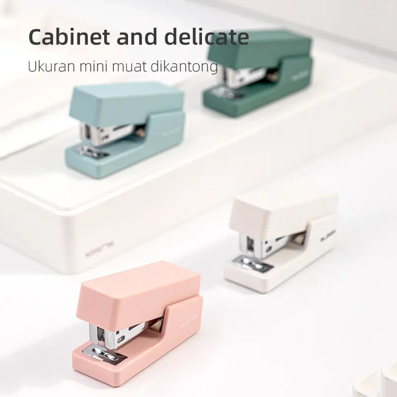 Nusign Stapler / Stapler Mini Kapasitas Kertas 12 lembar 4 Warna Free Refill NS083-X 8