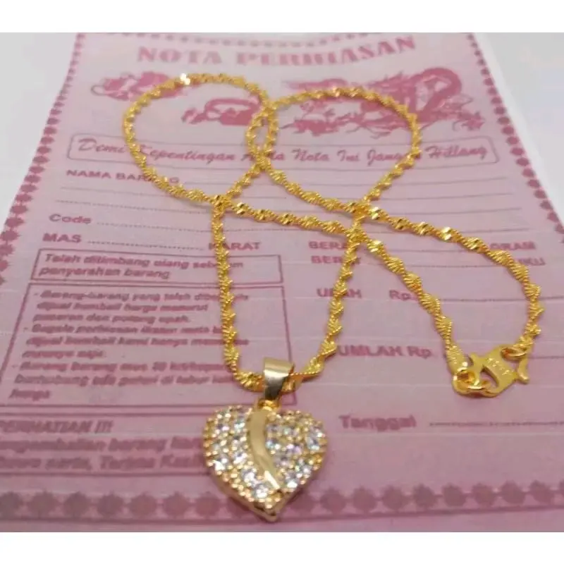 Kalung free liontin Xuping anti karat bagus di pakai sehari hari
