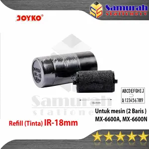 Refill Tinta Label Rol Joyko IR 18 mm 2 Baris MX 6600 A / IR-20 1 Baris Untuk MX 5500 m PL 6000