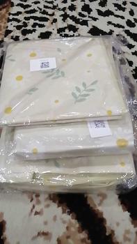Product Review of [Ready Stock] Foldable Large Capacity Storage Bags Clothes Quilts organizer beg simpanan selimut Storage Baskets bag portable storage bag lipat laundry organizer pakaian barang serbaguna beg simpan barang casing organizer Blue Beige from N** 2