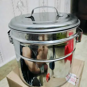 Dandang Bakso Mini Size 22 Diameter 21cm Tinggi 19cm Stainless Steel Kapasitas 1 Kilo Adonan Pentol Kuah 2 Liter 10-15 Porsi Bakso