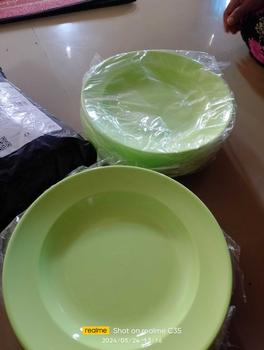 Product Review of Promo 1 Lusin Piring Melamin Asli SNI Model Bulat Besar Dan Tahan Panas from W**e 1