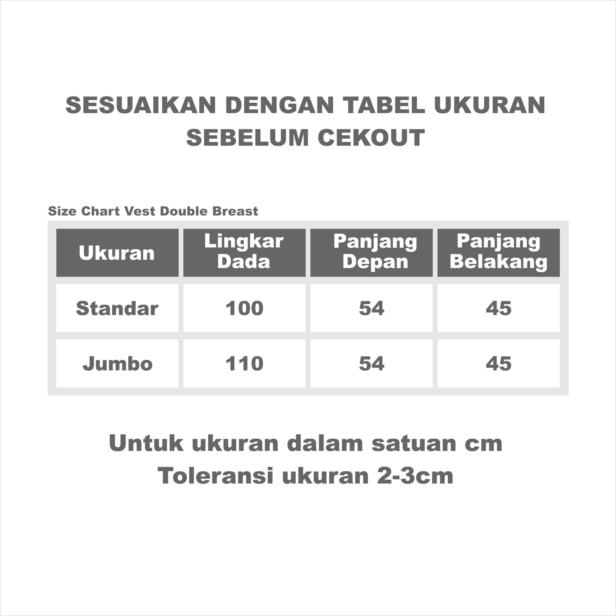 GKW Outer Vest Double Breast Semiwoll Kardigan Muslim Wanita Kekinian Atasan Basic Mahogany Korean Style