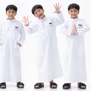 Jubah Anak Laki Laki Premium | Gamis Anak Laki Laki 5-10 Tahun Lengan Panjang Ghazali Series Original KawiKa gamis  anak  laki  laki Baju Koko Muslim Katun Putih