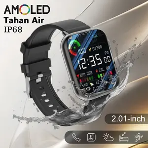 Jam Tangan Pintar, Koneksi Bluetooth Lancar, Tahan Air IP68 Bisa Mandi & Berenang, Panggilan Langsung, Monitor Kesehatan, Unisex, Hadiah Hari Raya yang Praktis