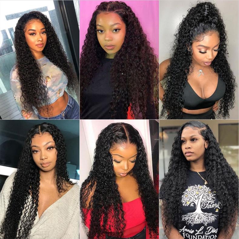 1 pack tiger clip, grab clip, ponytail, water ripple, corn perm, small curly hair, medium long curly hair, 55cm synthetic makeup wig, ponytail 2