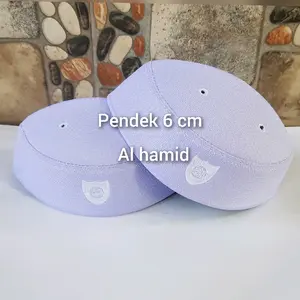 PECI KOPIAH MALAYSIA TEROMPAH  Muslim Nyaman Unik Dewasa Motif Haji Hitam Bayi
