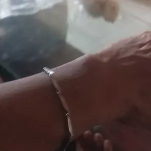 Satu Paket Gelang Rantai Padi Titanium Dan Cincin Polos Pria Wanita - Desain Elegan dan Tahan Lama