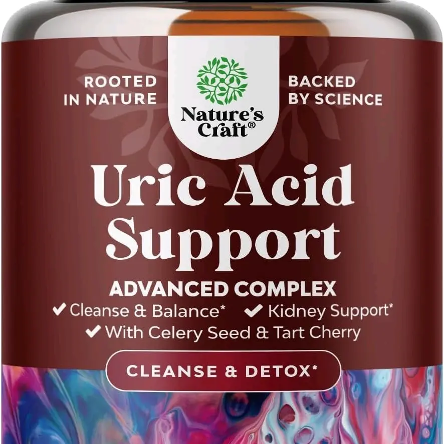 Vegan Uric Acid Cleanse and Detox - Daily Kidney Cleanse and Uric Acid Support for Adults - Tart Cherry Extract Capsules with Detox Cleanse Herbal Blend for Men and Women's Joints Kidneys and More
