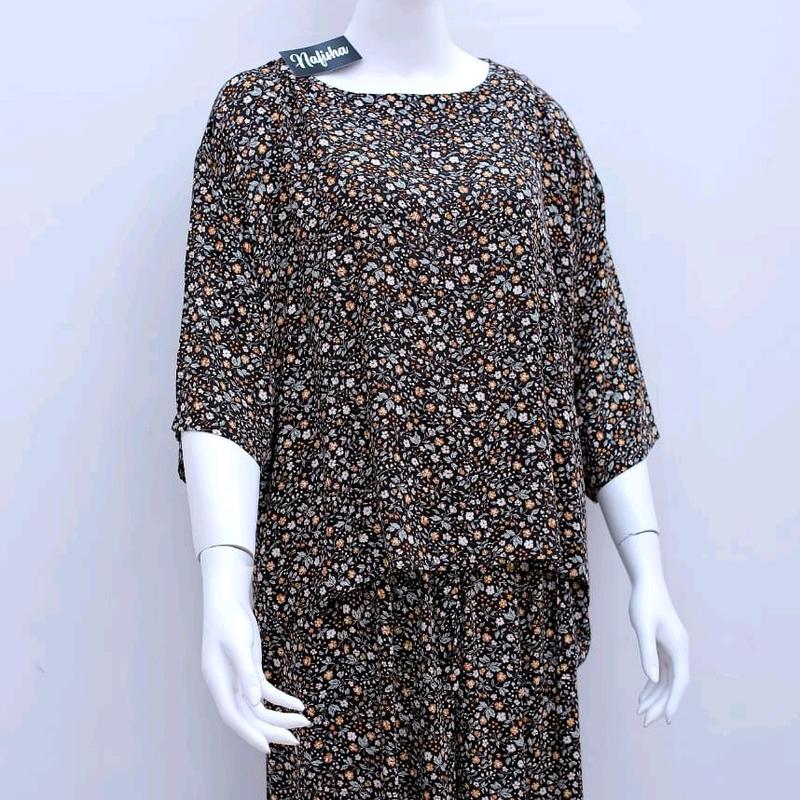 premium baju tidur  piyama pajamas one set rayon sleeper wanita pajamas daster mahal daster lengan 3⁄4 1