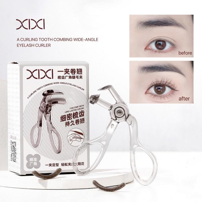 Dụng Cụ Dụng Cụ Uốn Mi, Xixi, Có Lược, Cầm Tay, Uốn Cong Lâu Dài, Dễ Sử Dụng, Dụng Cụ Trang Điểm, Dành Cho Phụ Nữ Và Phụ Nữ, Với Lược Răng Uốn Cong, Dụng Cụ Dụng Cụ Uốn Mi Góc Rộng, Số GJ-156