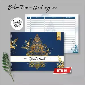 Buku Tamu Pernikahan Murah Untuk Pesta Besar Wedding Guest Book Premium Paper Aesthetic Pengerjaan Cepat Btr Series