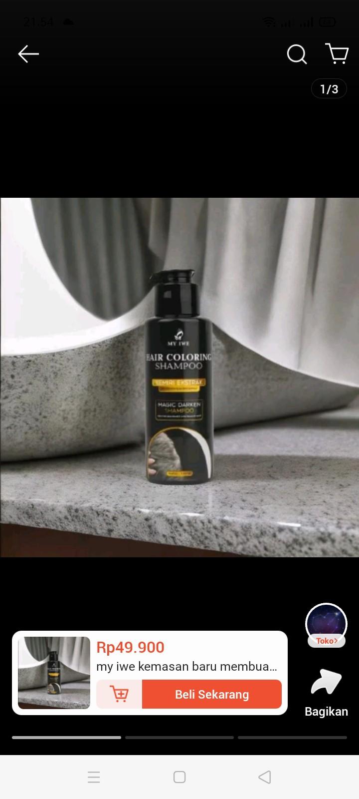 Product Introduction of Shampoo My Iwe Hair Coloring Penghilang Uban Penghitam Rambut Cairan Khusus Nutrisi Kulit Kepala dan Rambut 1