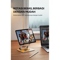 Gambar HOLDER ROBOT RT-LS08 STAND UNTUK TABLET/IPAD/HP DUDUKAN ALUMINIUM KUAT LIFTABLE FOLDABLE DAPAT BEROTASI 360 dari btgcom Kota Denpasar 4 Tokopedia