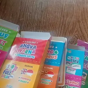 Iska Media Utama -Flashcard Superlengkap Kartu Angka Huruf Binatang Dinosaurus Kendaraan Buah Sayur 150 Kartu Anak