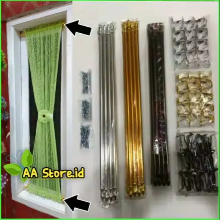 Stik / besi untuk gorden kupu kupu 1