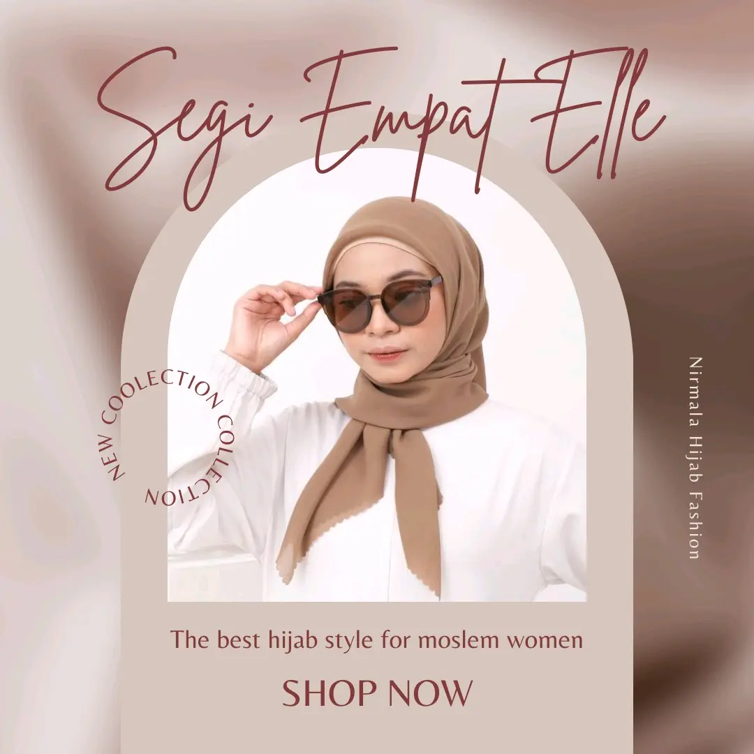 Hijab Segi Empat Elle Polycotton Premium Lasercut 115x115 cm - Pilihan Warna Banyak - Square Muslim Jilbab Kerudung Basic Nyaman Wanita