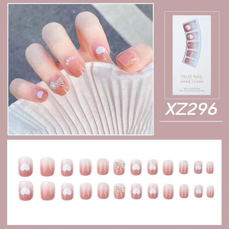 Kuku palsu pendek peach love nails f745-14(k) 0