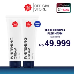 Paket Duo Ghosting Flek Hitam - Viva Whitening Cream 40gr - Viva Cosmetics -  Mencerahkan Pencerah
