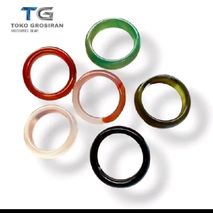 Cincin Giok Manau Asli dengan Serial Number (COD)
