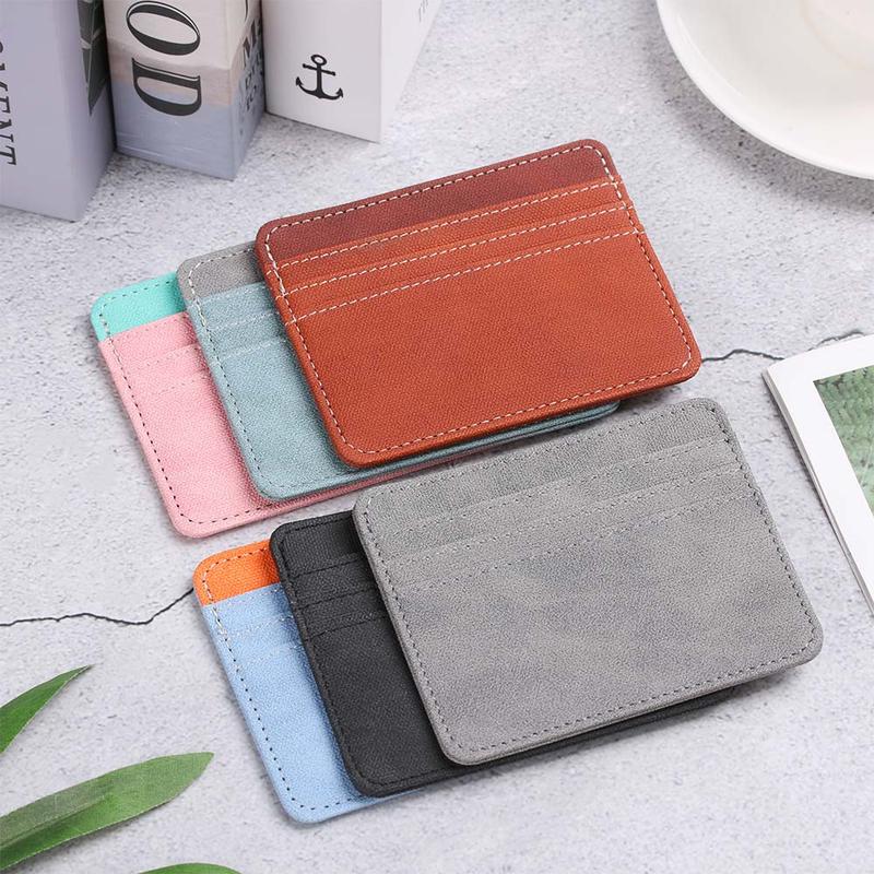 Product Introduction of Fashion Travel Leather ID Card Holder Card Package Money Pocket Business Card Wallet 16