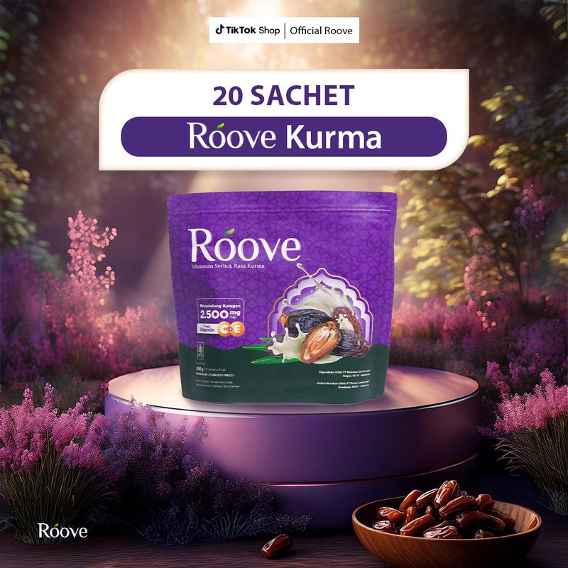 Roove Collagen Drink 20 Sachet Best Deal - Minuman Kolagen Rasa Blueberry 2