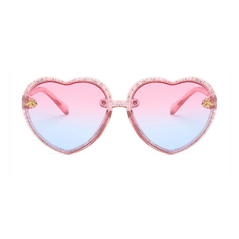 Product Introduction of 2-12Y Heart Frame Kids Sunglasses Children Retro Cute Cartoon Bee GlassesGirls Boys Fashion Eyeglasses 7