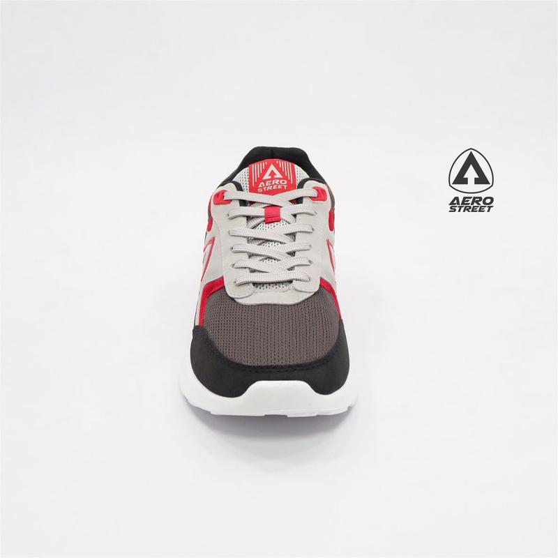 Aerostreet 36-45 Osaka Putih Abu Merah - Sepatu Sneakers Casual Pria Wanita Aero Street 21HH20 5