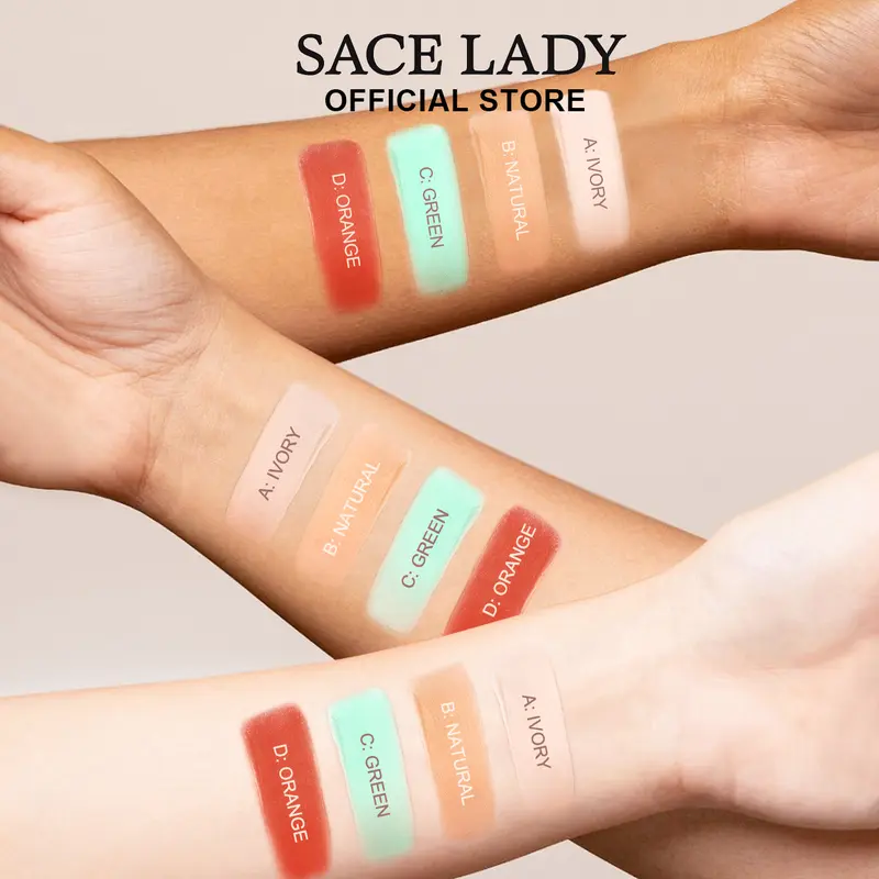[COD]SACE LADY Bảng Che Khuyết Diểm 4 Màu Không Thấm Nước Che Phủ Toàn Bộ 5.6g 2