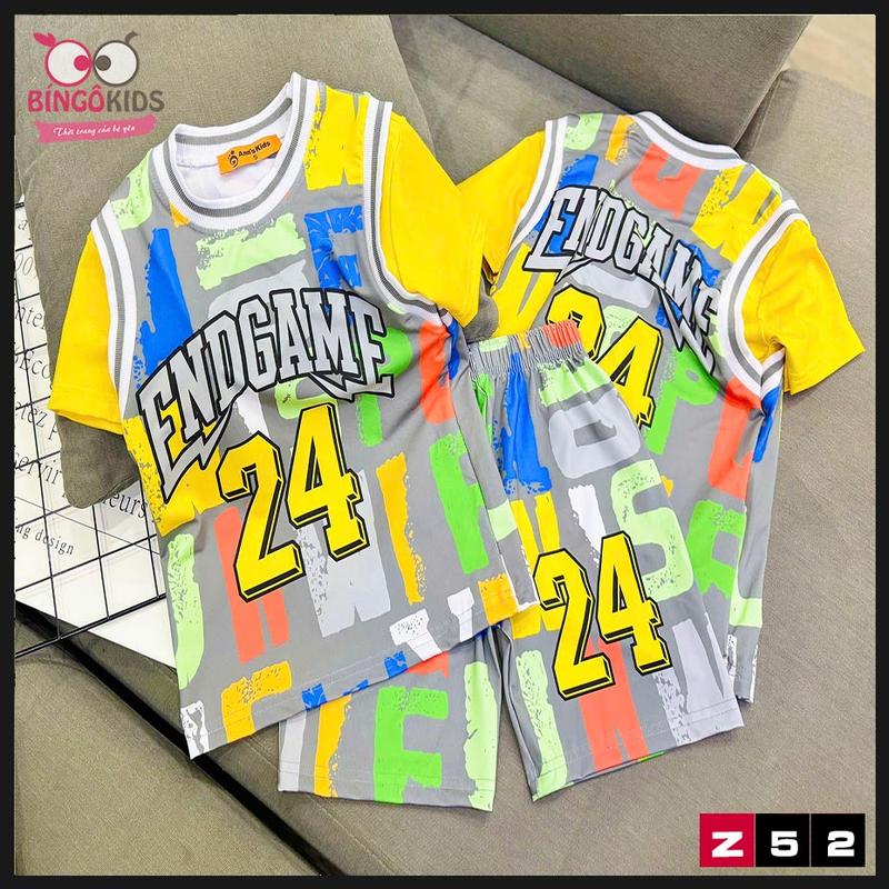 Đồ bộ bé trai quần đùi tay ngắn mặc nhà chất thun lạnh họa tiết thời trang, cá tính