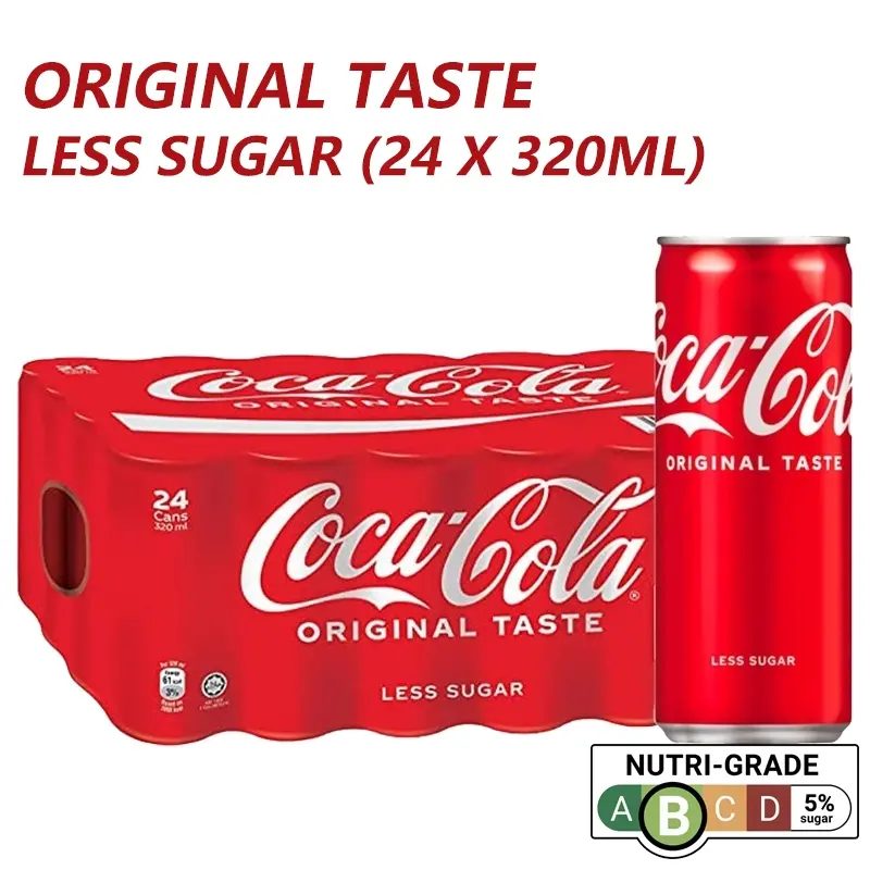 Coca-Cola carbonated beverage soda 320ml*24 cans full box group purchase free shipping factory direct delivery