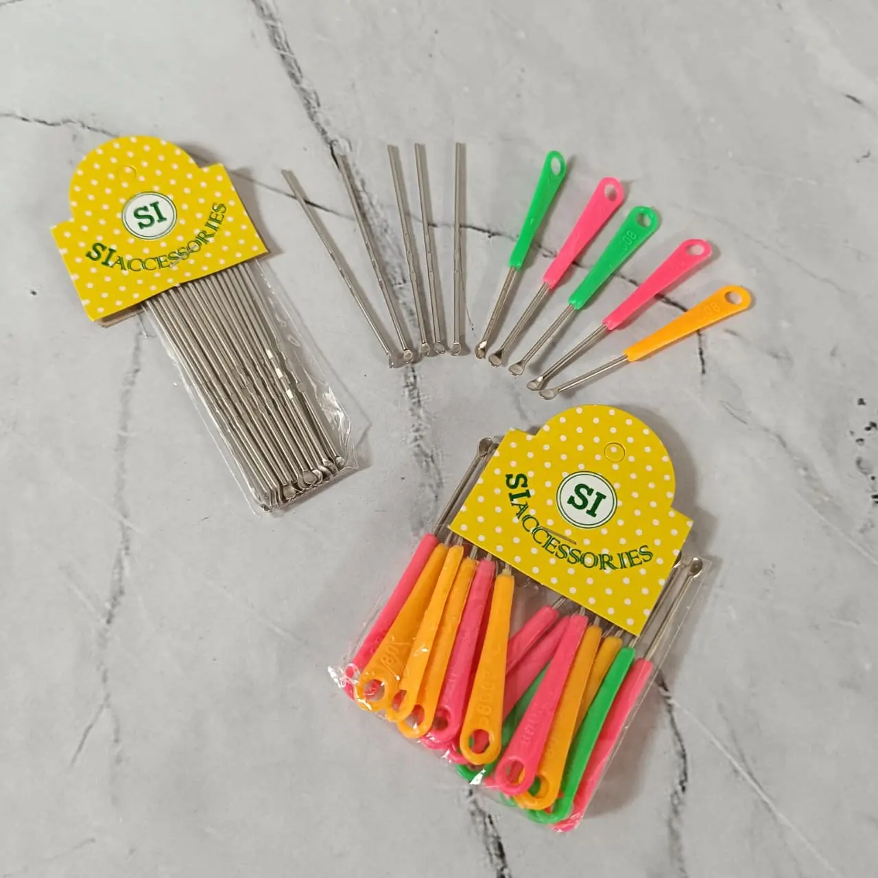 Azka Stationery SATU PACK ( 20 PCS ) Urek Pembersih Telinga Monel Korek Kuping Logam Besi Stainless Ear Removal