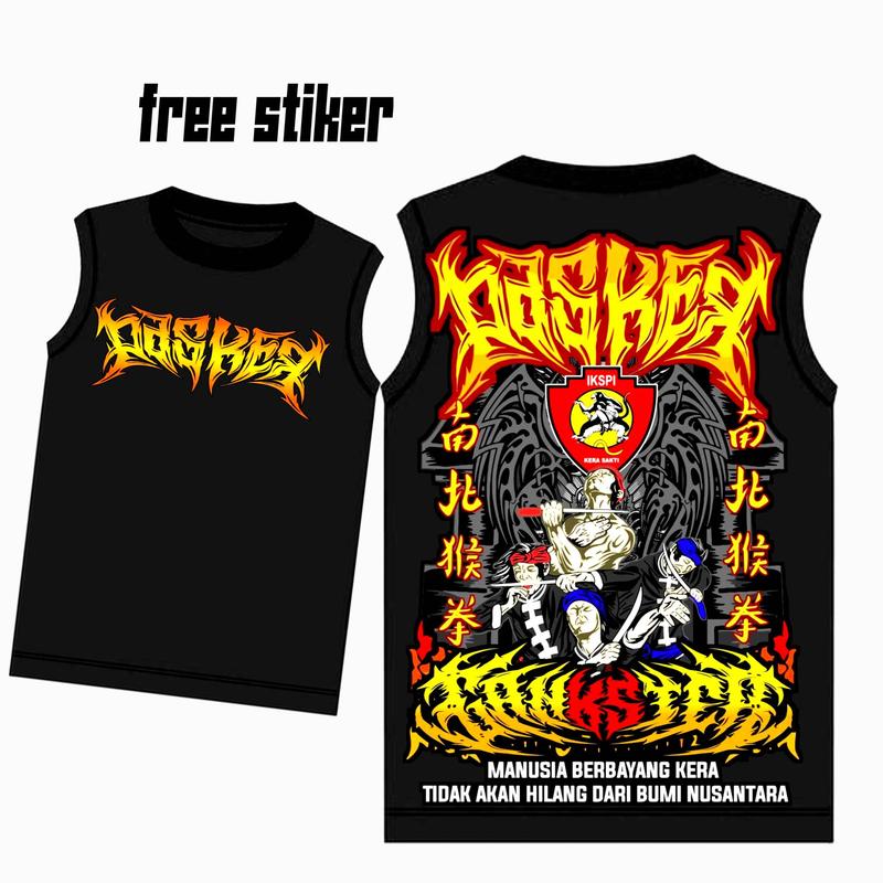KAOS SINGLET KONSISTEN KERA SAKTI TERBARU 2024 Katun SLOVEED DISTRO 1