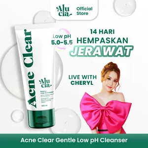 ALUCIA | Acne Clear Gentle Low pH Cleanser with 1% Salicylic Acid Facial Face Wash Sabun Cuci Muka Acne Prone Skin Untuk Kulit Berjerawat Low pH 5.0 - 5.5 by Alucia Official Alusia
