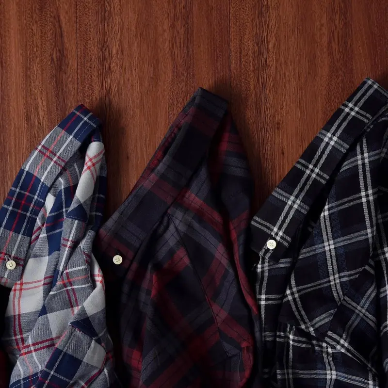 Kemeja Flanel Pria Lengan Panjang Slim Fit Hem Baju Modern Premium Kotak Kotak Wool Original Brill Eighty Eight 2