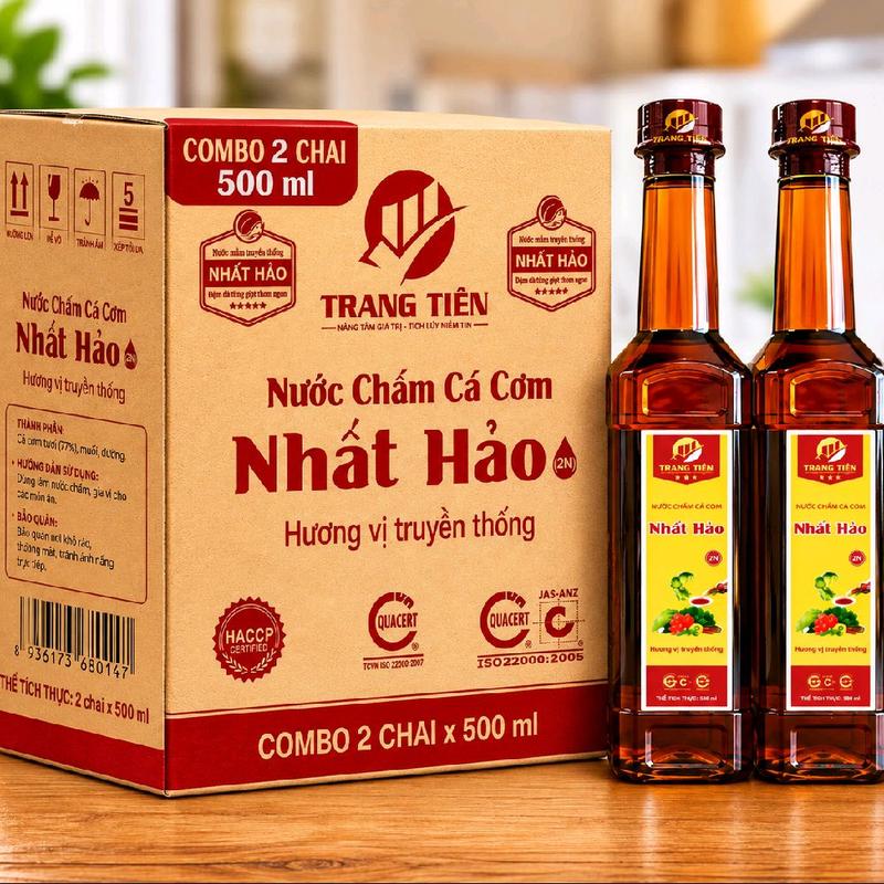 Combo 2 chai - Nước mắm cá cơm Nhất Hảo 500ml