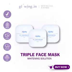 {FREE SPATULA + BUNDLING 3} Gluta Rice Clay Mask | Face Mask | Masker Pemutih Wajah 50gram [BPOM]