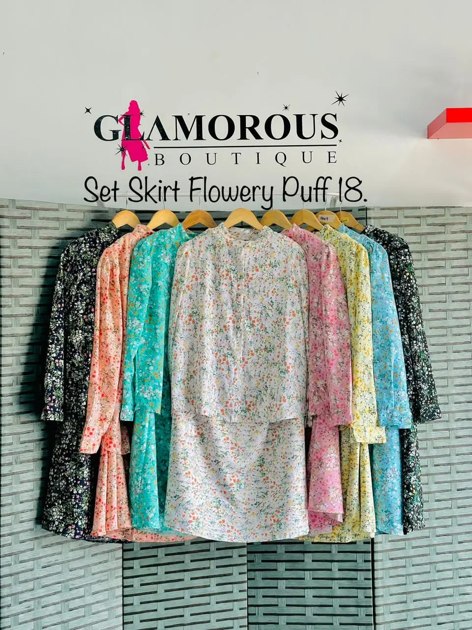 SET SKIRT FLOWERY PUFF 18.0