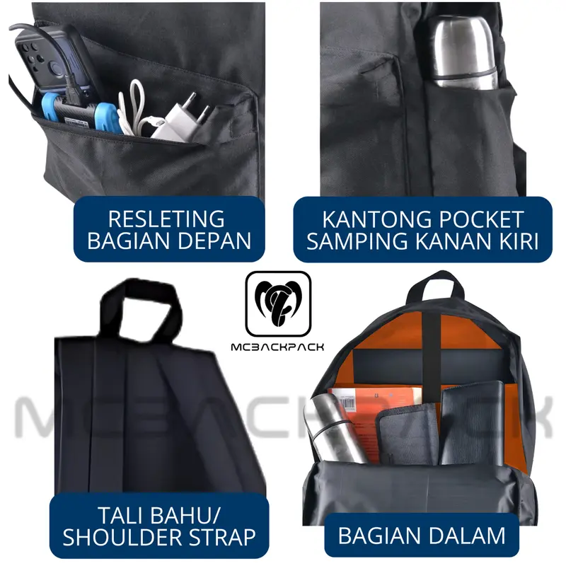 Tas Anti Air Waterproof Tas Ransel Sablon Reflektip Rainbow Silver Menyala Terkena Sinar Tas Dewasa Dan anak Premium Quality 6