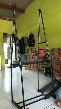 Product Review of Bedola combo 3 in 1 (COD) triangle rak baju + square rak susun serbaguna 4 tingkat + rak sepatu 4 tingkat from k**a 1