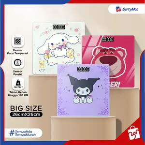 Timbangan Badan Digital Karakter Sanrio 26 x 26 cm