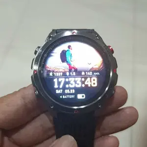【Jam Tangan GPS Layar Besar】 MorienWear Rock2GPS terbaru hadir dengan desain full metal dan layar 1,46 inci (360×360). Dilengkapi GPS akurat, Bluetooth pintar, baterai tahan lama, dan IP68 tahan air, siap menemani aktivitas Anda kapan saja.