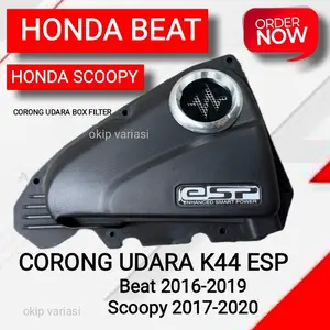 CORONG UDARA TUTUP FILTER BEAT ESP 2016-2019 SCOOPY ESP BEAT POP VELOCITY BEAT ECO ESP Motorcycle Motor Mesin