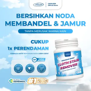 UNIKLEEN PEMBERSIH PENGHILANG JAMUR NODA MEMBANDEL DI PAKAIAN TANPA MELUNTURKAN WARNA PAKAIAN Kain Kuning Cairan 10x Efektif
