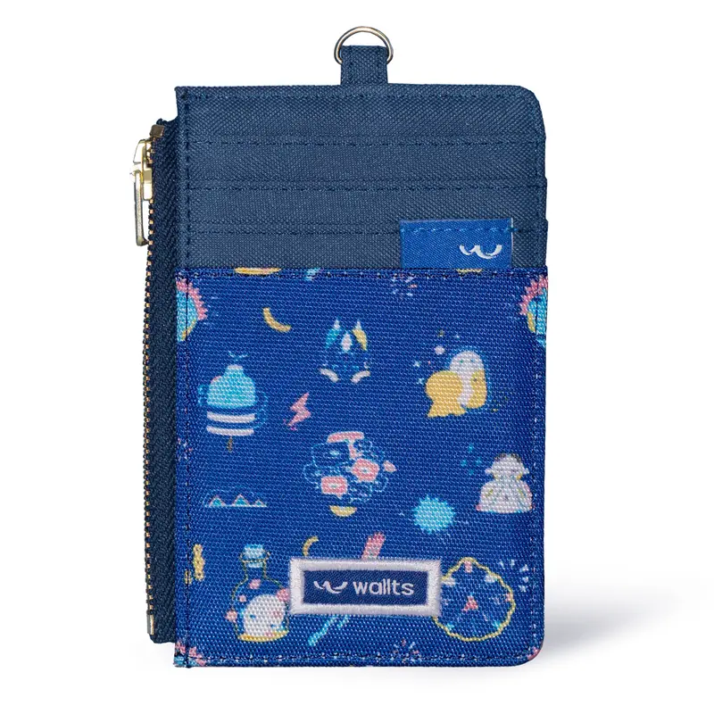 Wallts Kara  Esteem -  dompet Lanyard  kanvas  kartu dan  uang Card Name Tag Id Card Pria dan Wanita Cowok 1